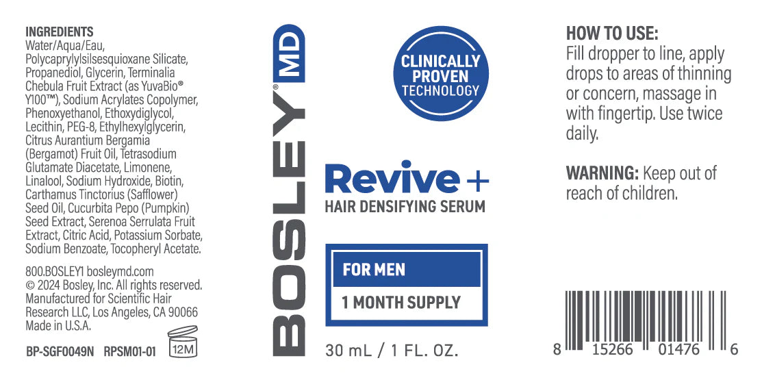 Revive+ Densifying Serum סרום מעבה שיער לגברים
